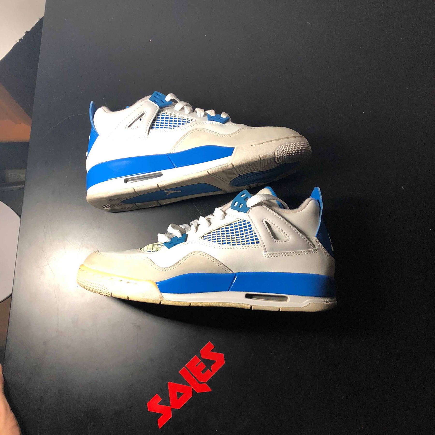 off white air jordan 4 military blue release date