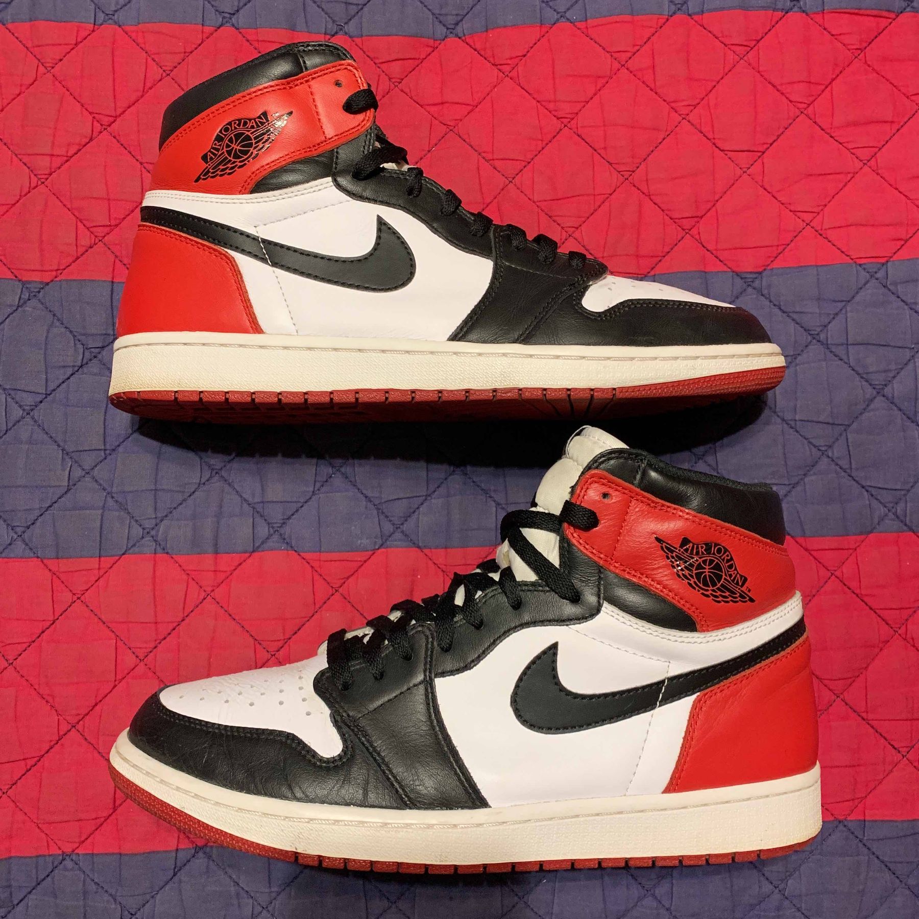 Air Jordan 1 Retro High OG Black Toe 2016 Air Jordan 555088 125