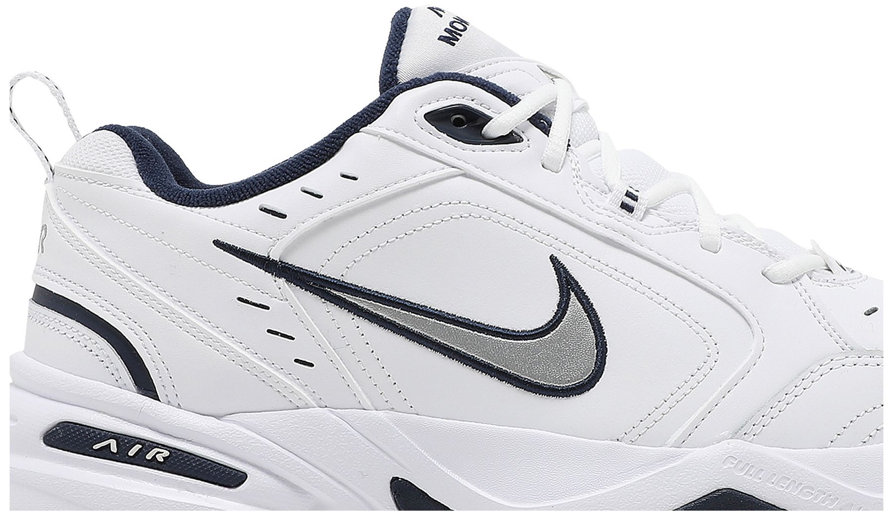 nike air monarch all white