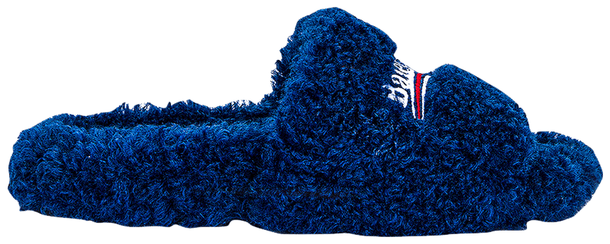 Balenciaga Wmns Furry Slides 'Blue' - Balenciaga - 654261 W2DO1 4096 | GOAT