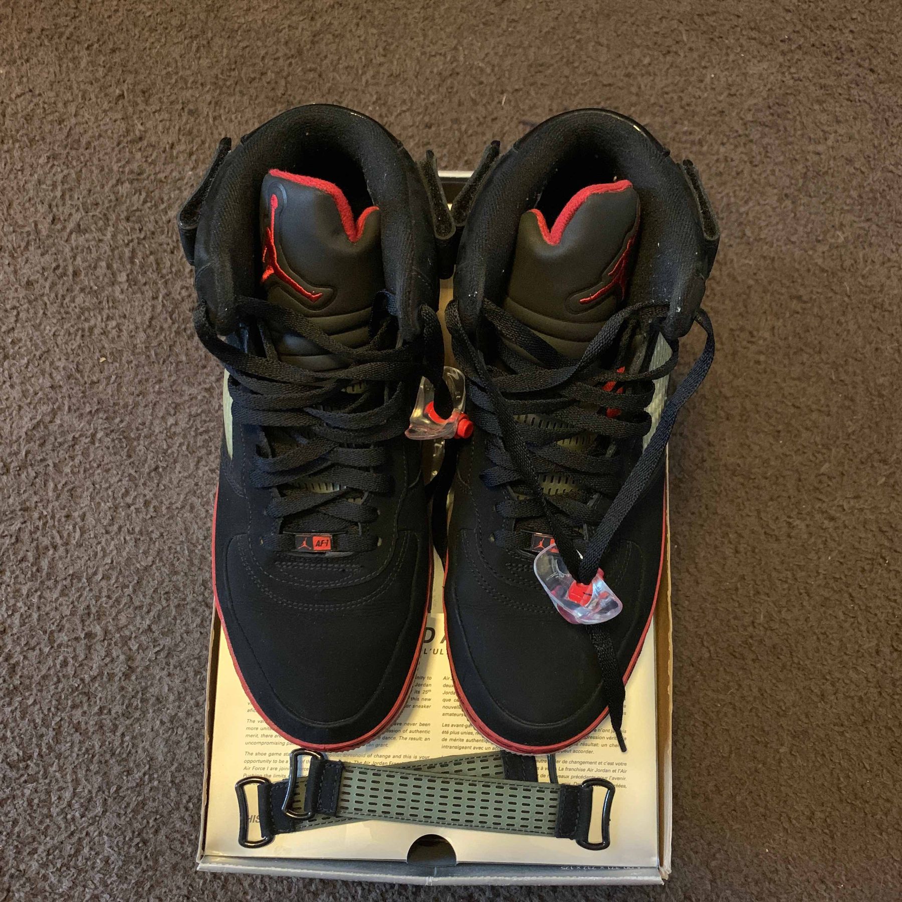 jordan 5 fusion varsity white red