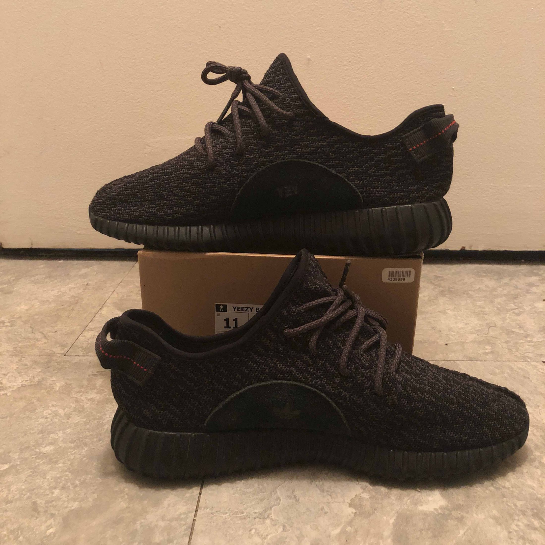 yeezy pirate black size 12