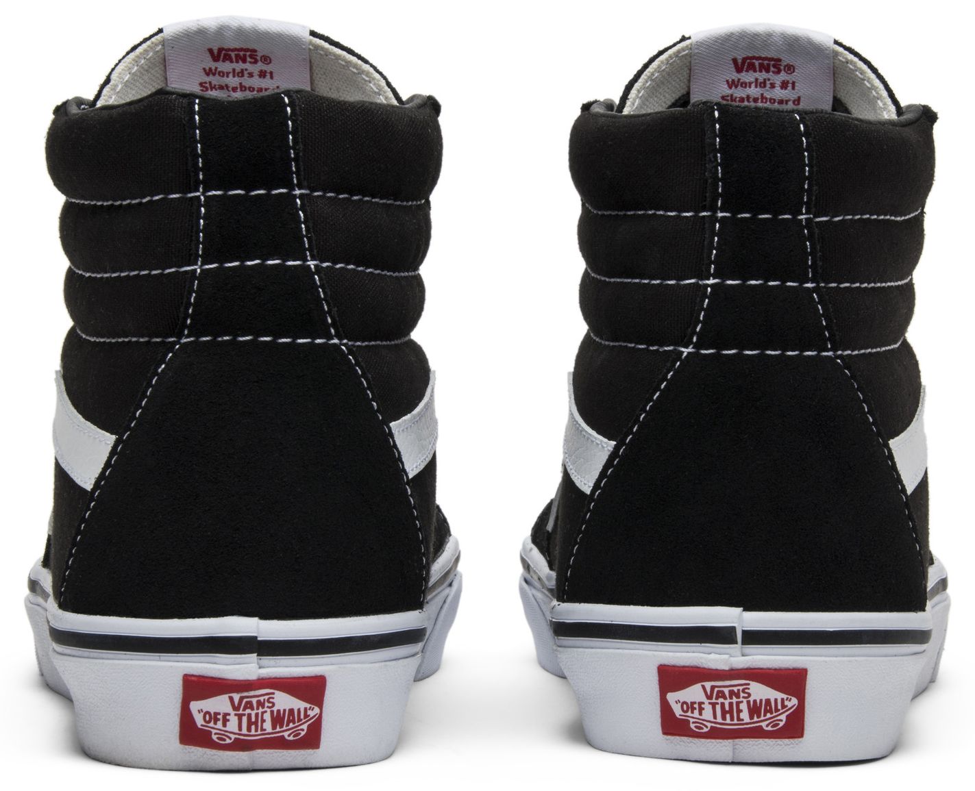 black and white vans high tops