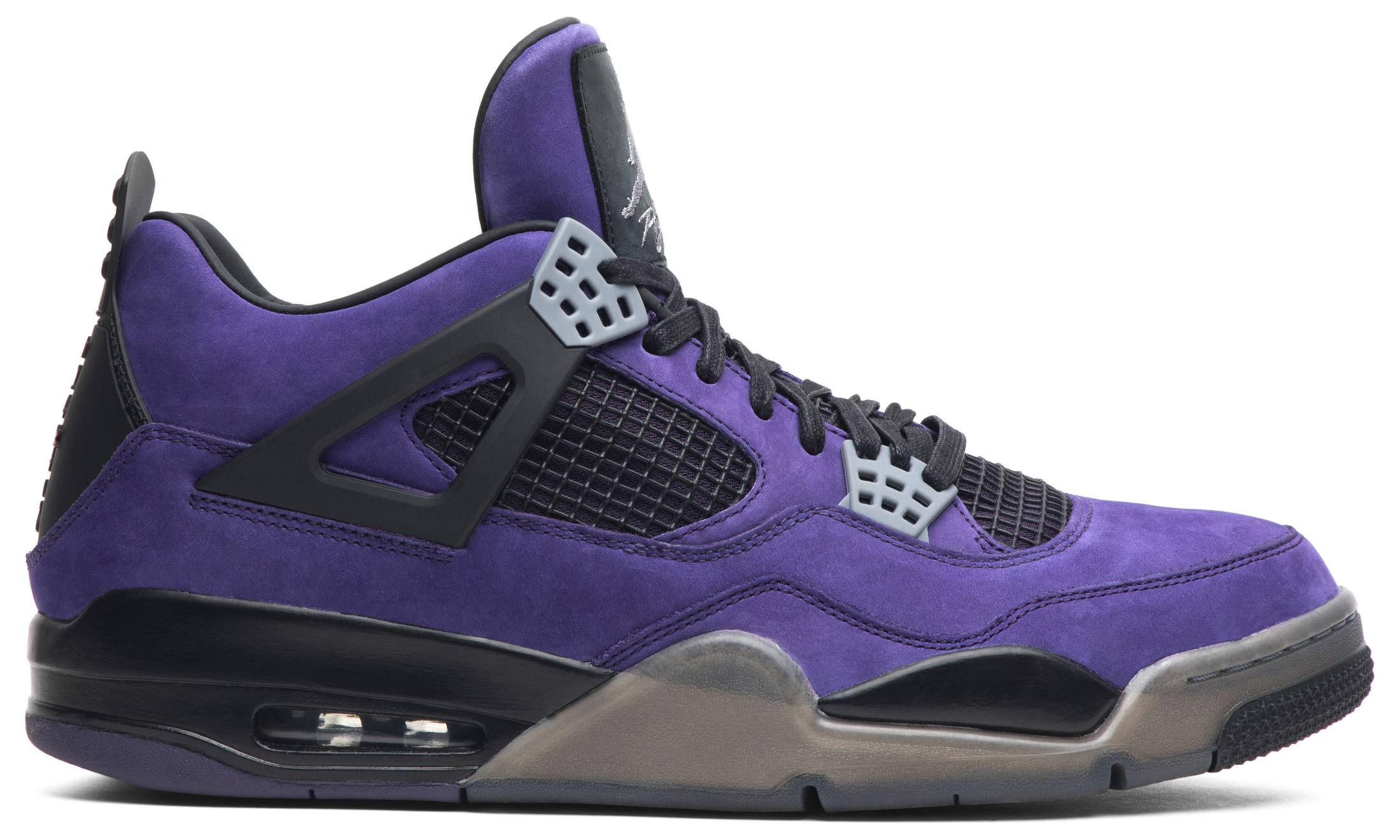 Travis Scott x Air Jordan 4 Retro 'Purple Suede - Black Midsole' - Air