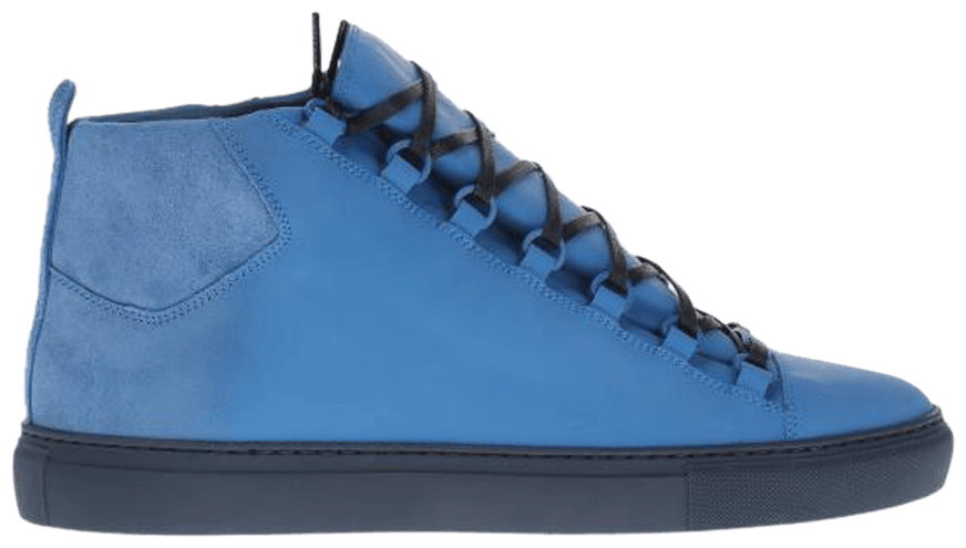 balenciaga arena high blue oil