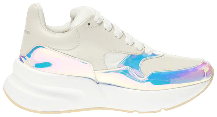 alexander mcqueen iridescent transparent oversized sneakers