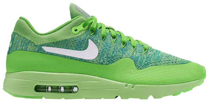 nike flyknit air max voltage green