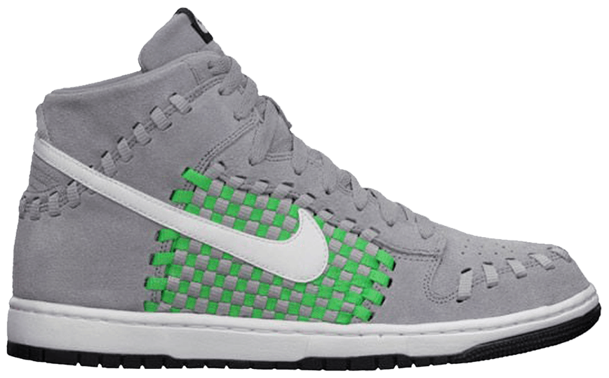 Dunk High Woven 'Stadium Grey Green' - Nike - 555030 001 | GOAT
