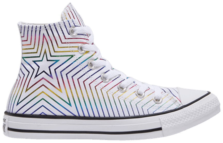 Wmns Chuck Taylor All Star High 'Rainbow Metallic Star' - Converse - 565396F | GOAT