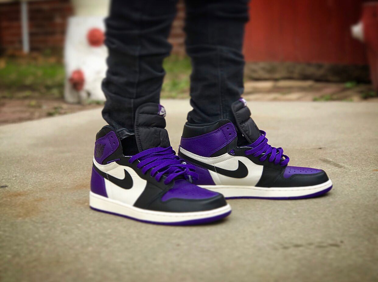 aj1 court purple outfit