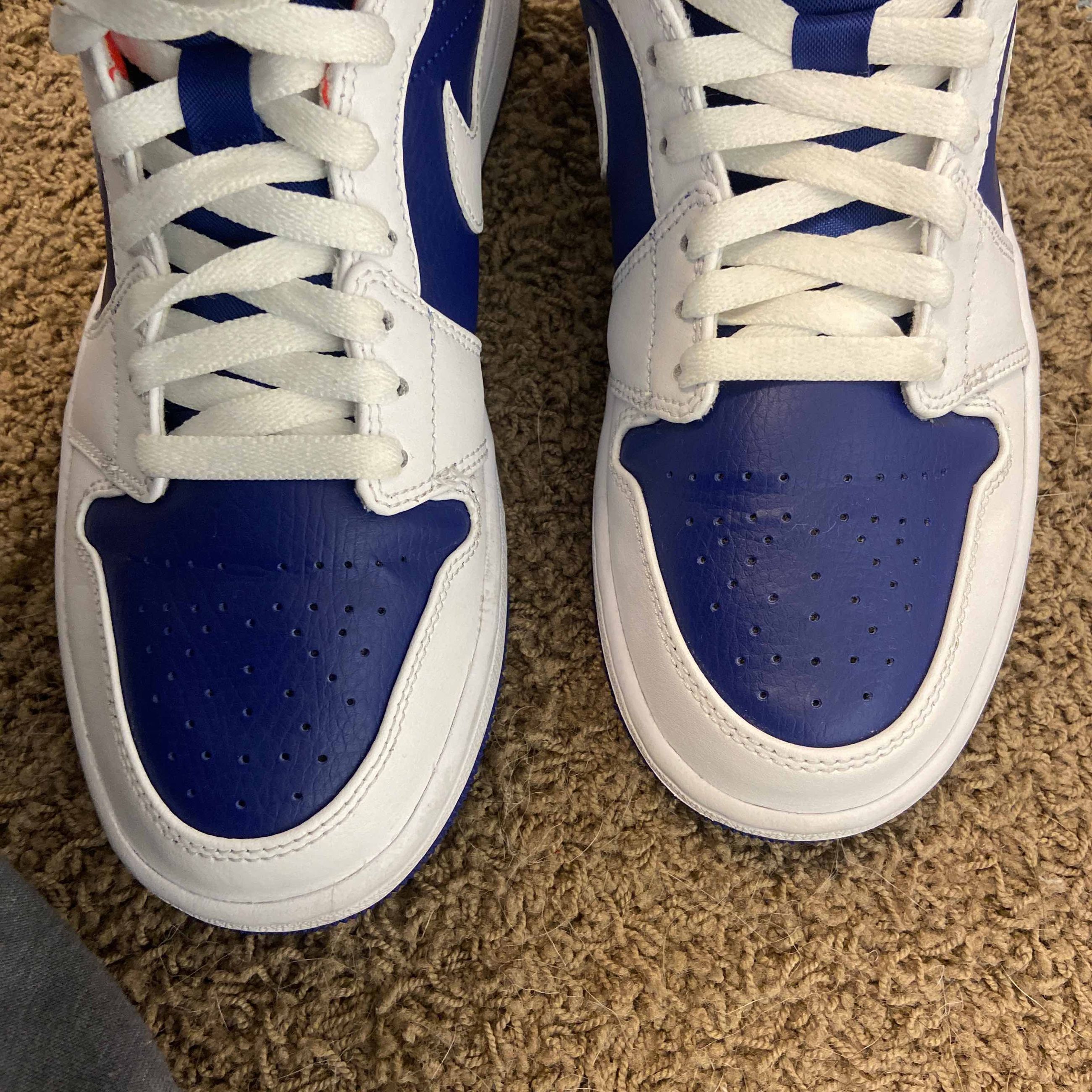 jordan 1 mid royal blue white
