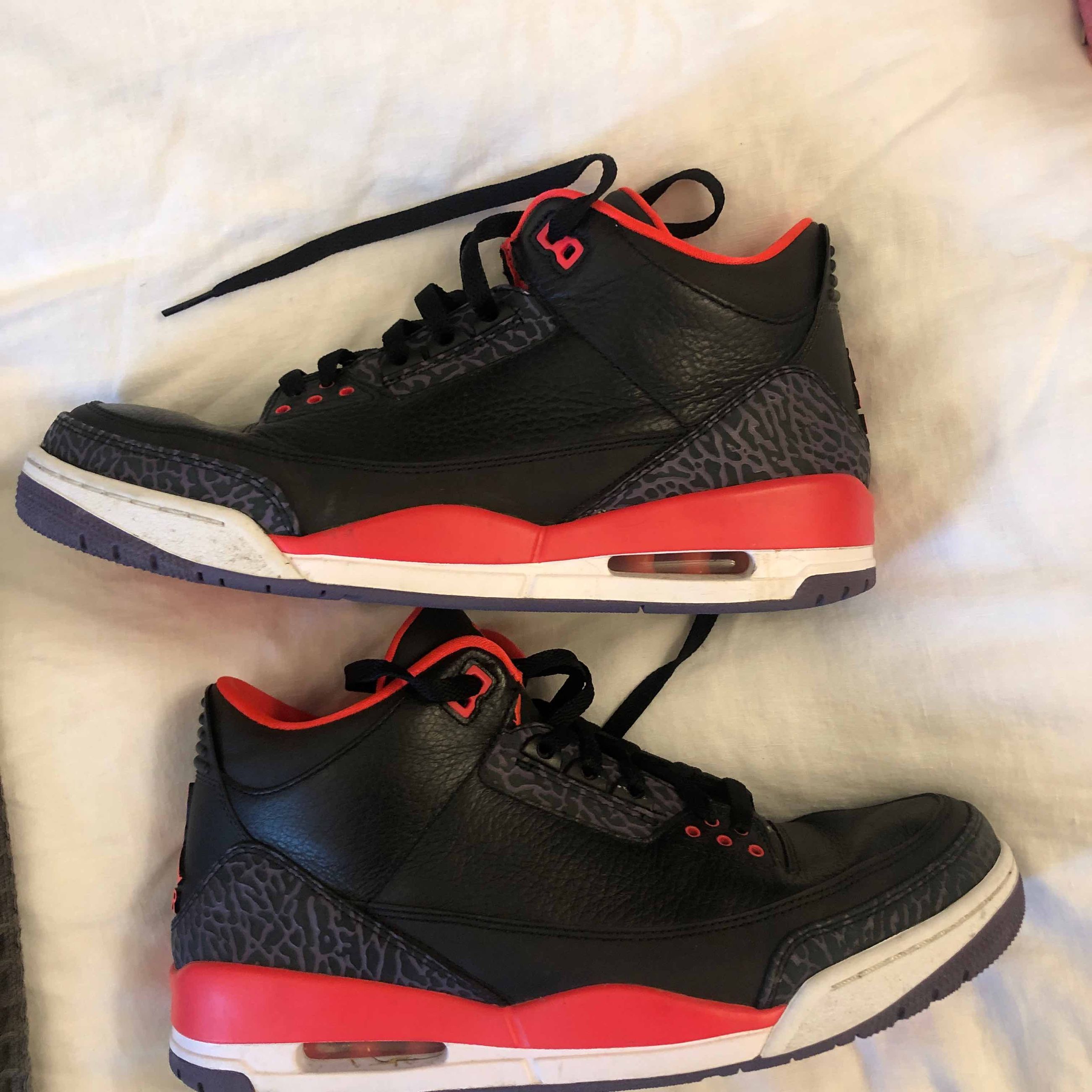 jordan 3 infrared black laces