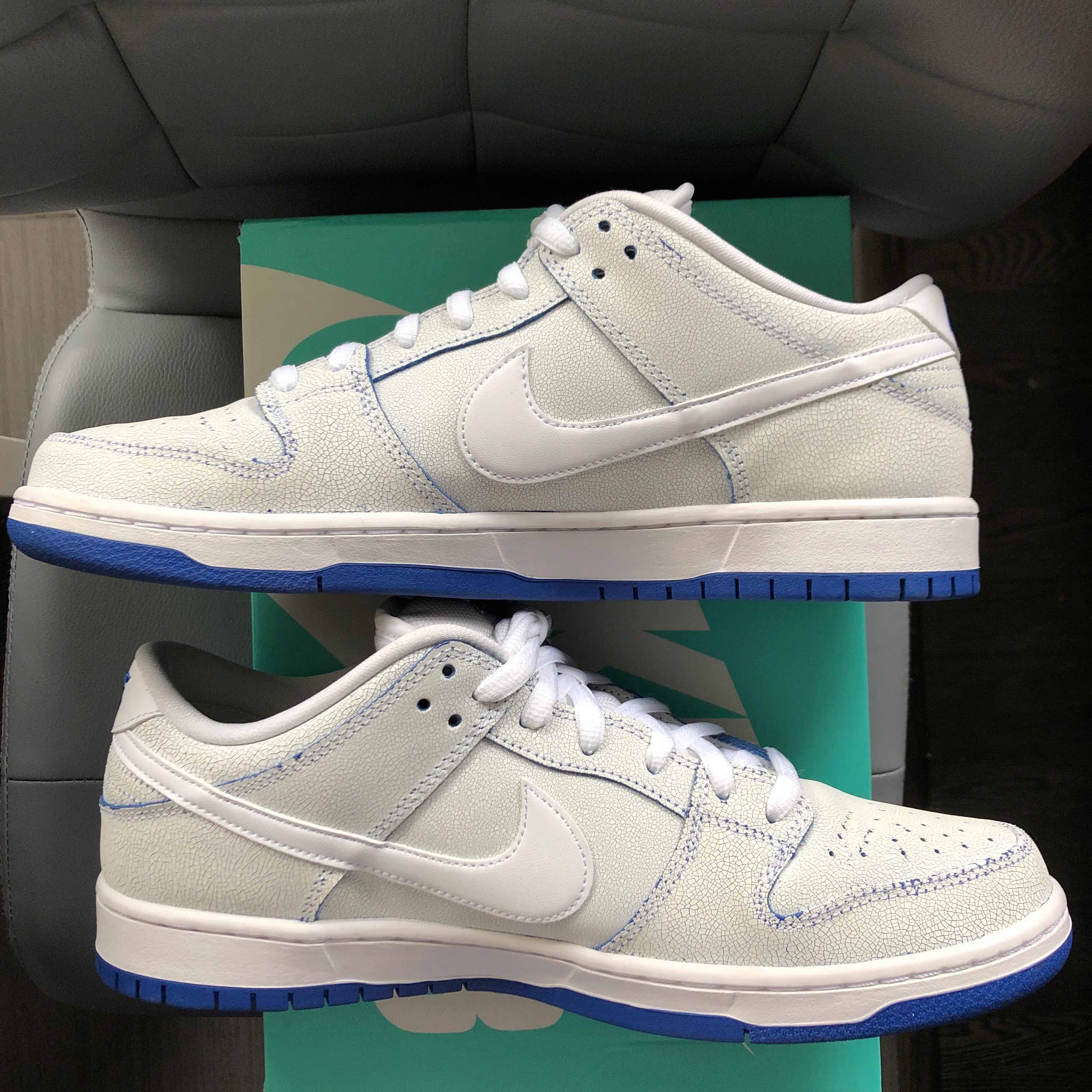nike dunk cracked leather