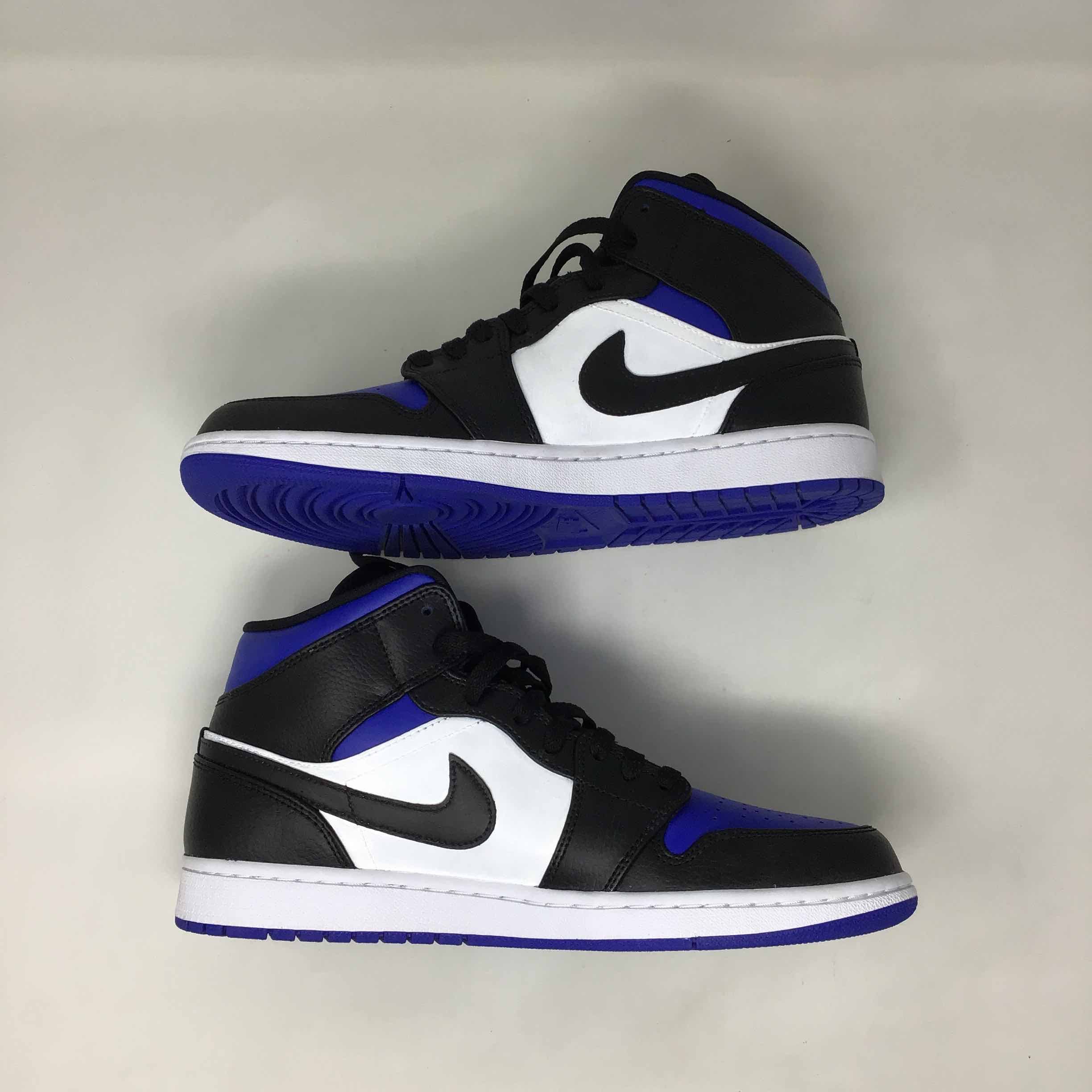 air jordan 1 mid black hyper royal