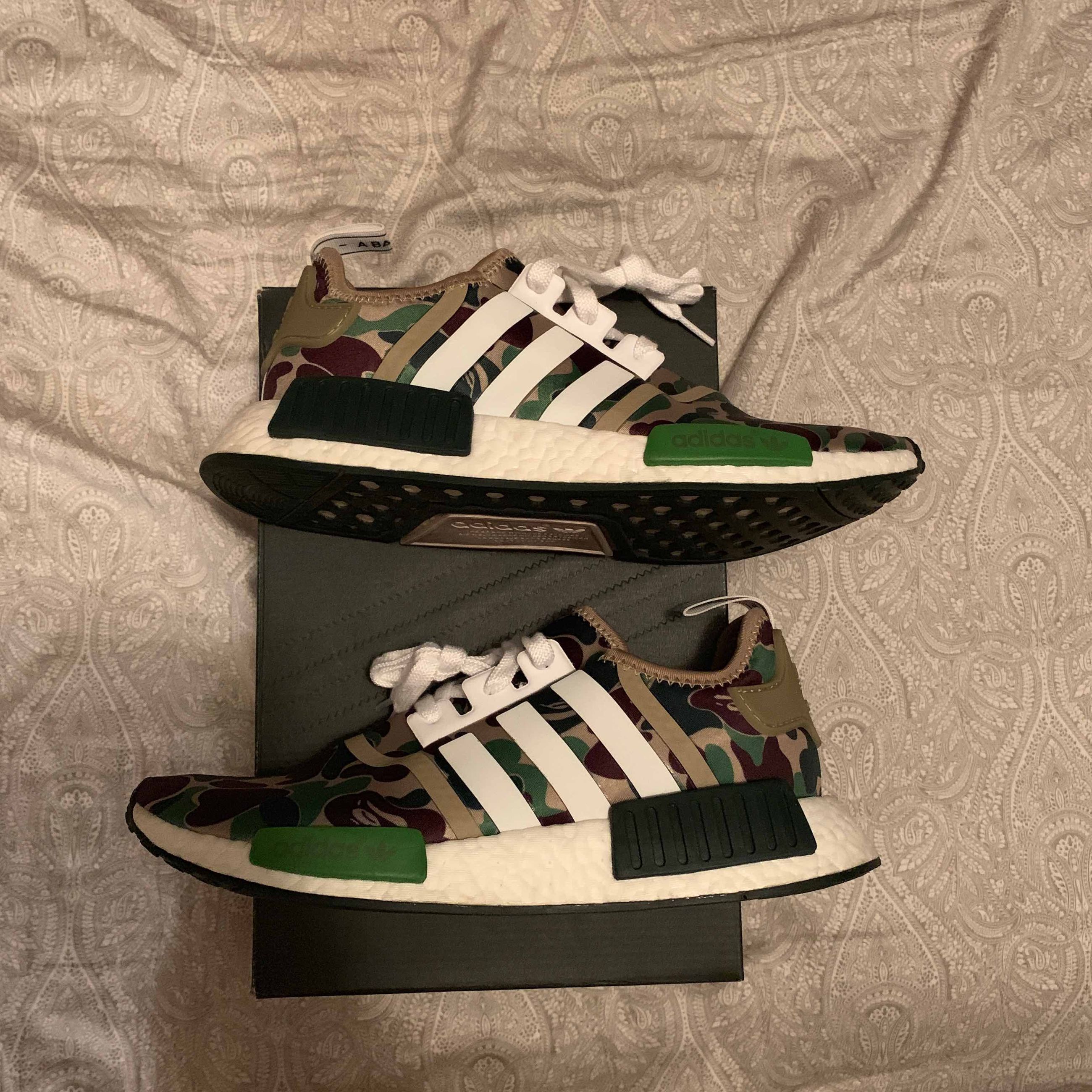 A Bathing Ape x NMD_R1 'Olive Camo' - adidas - BA7326 | GOAT