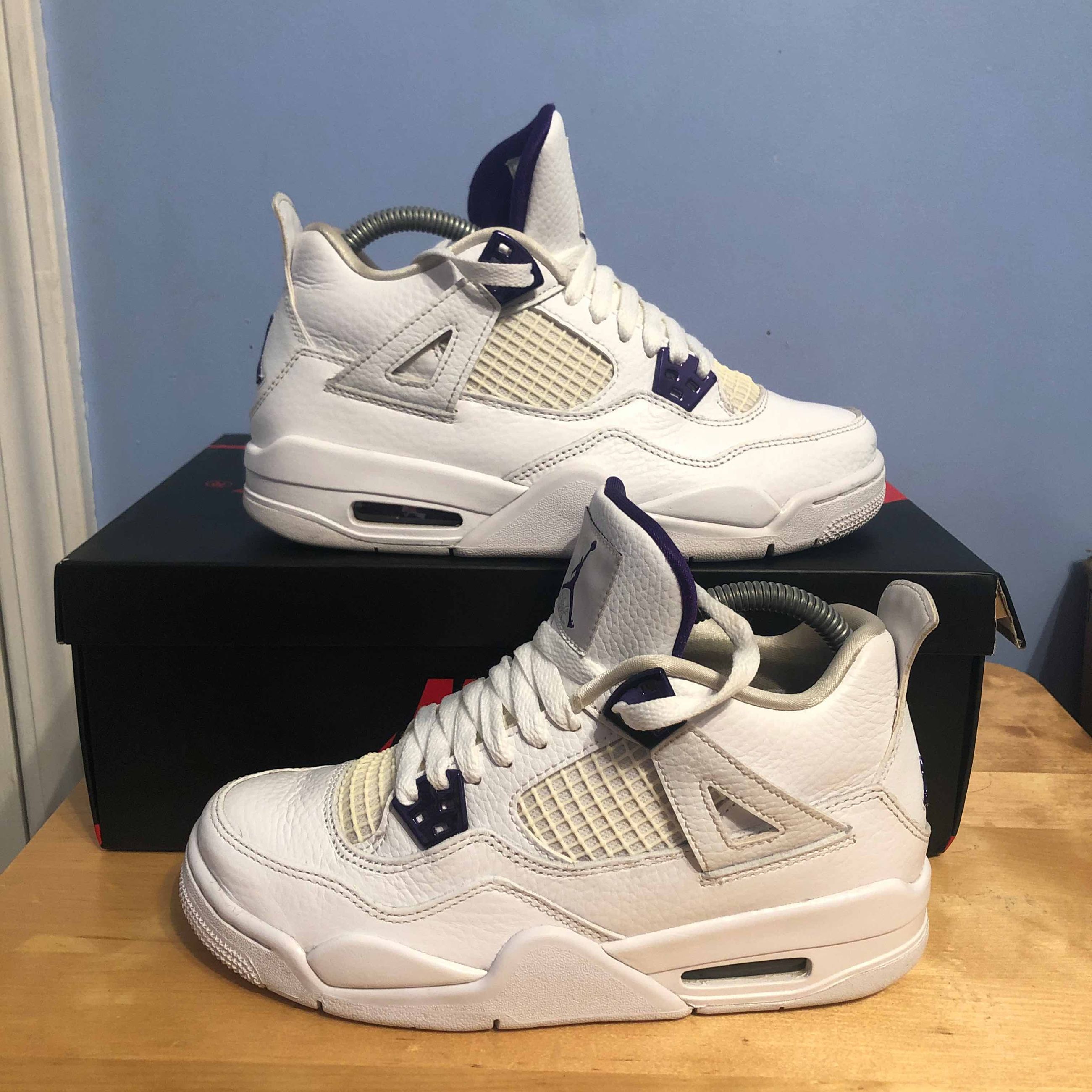 purple metallic jordan 4