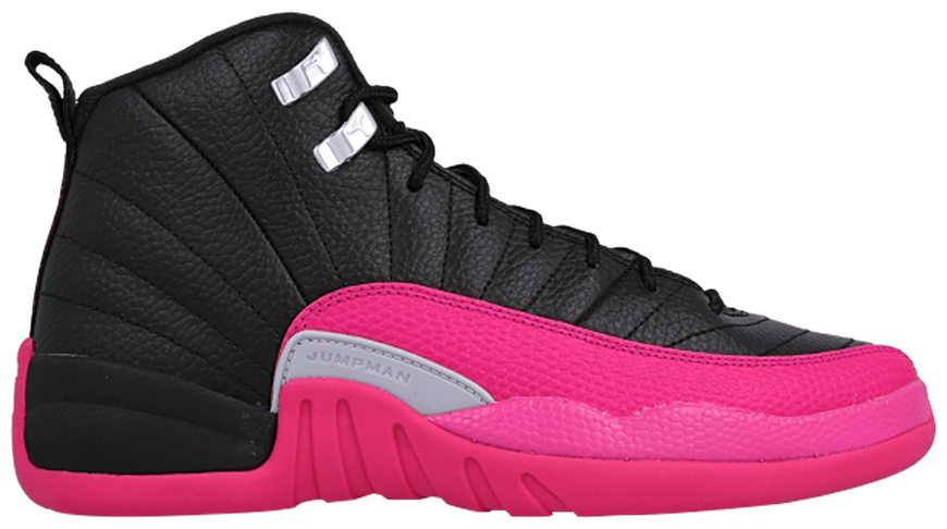 jordan 12 pink and black