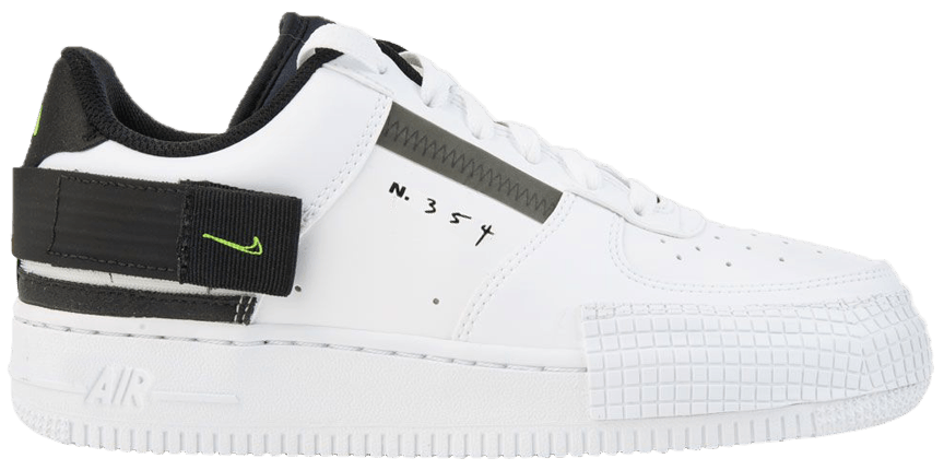 Air Force 1 Type GS 'White Black Volt' - Nike - BQ4793 101 | GOAT