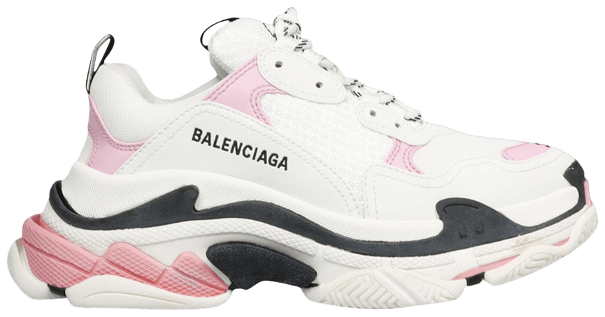balenciaga white blue pink