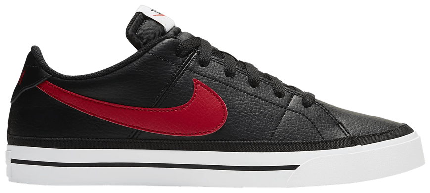 nike court legacy black red