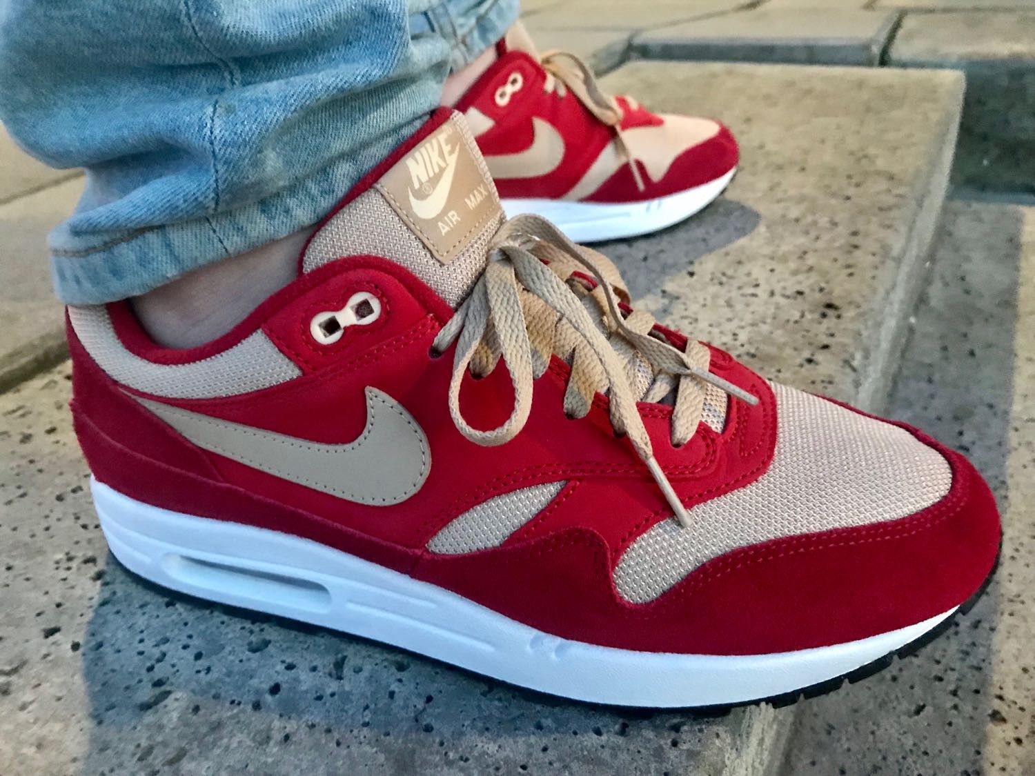 Air Max 1 Premium Retro 'Red Curry' - Nike - 908366 600 | GOAT