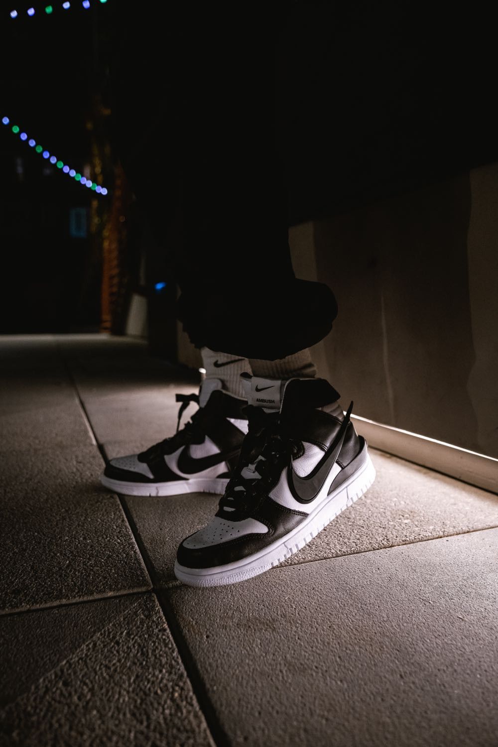 men ambush x nike dunk high black