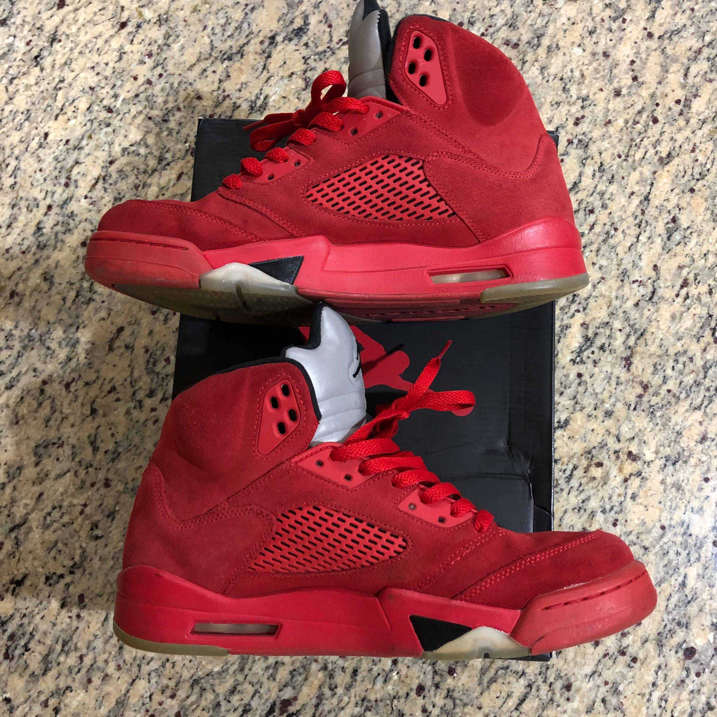 Air Jordan 5 Retro Red Suede Air Jordan 136027 602 Goat