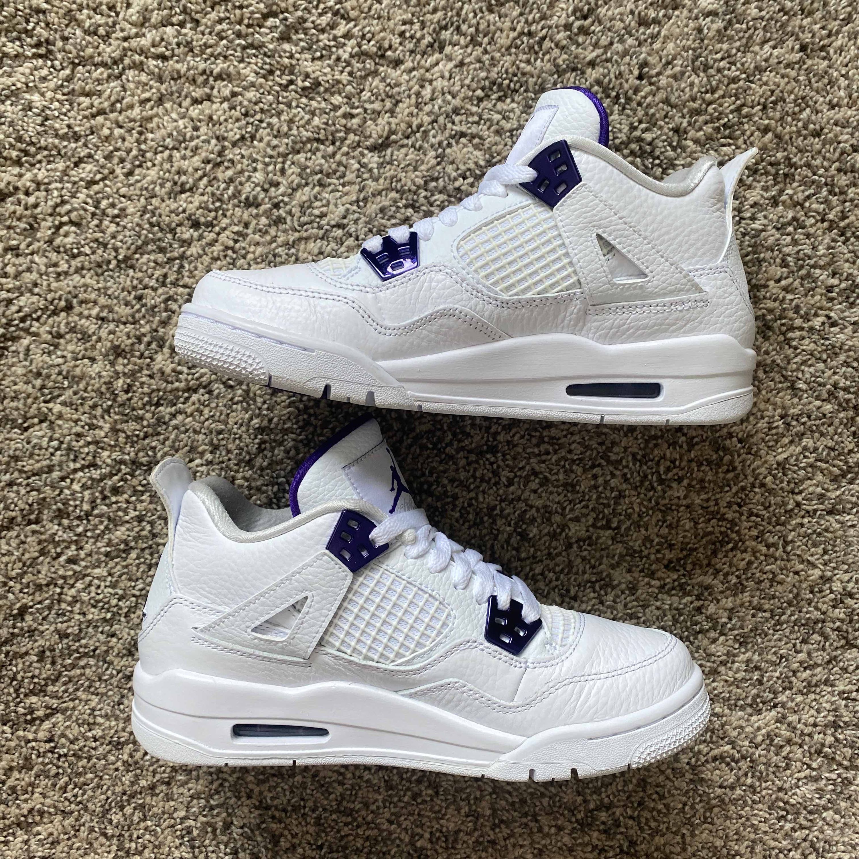 purple metallic jordan 4