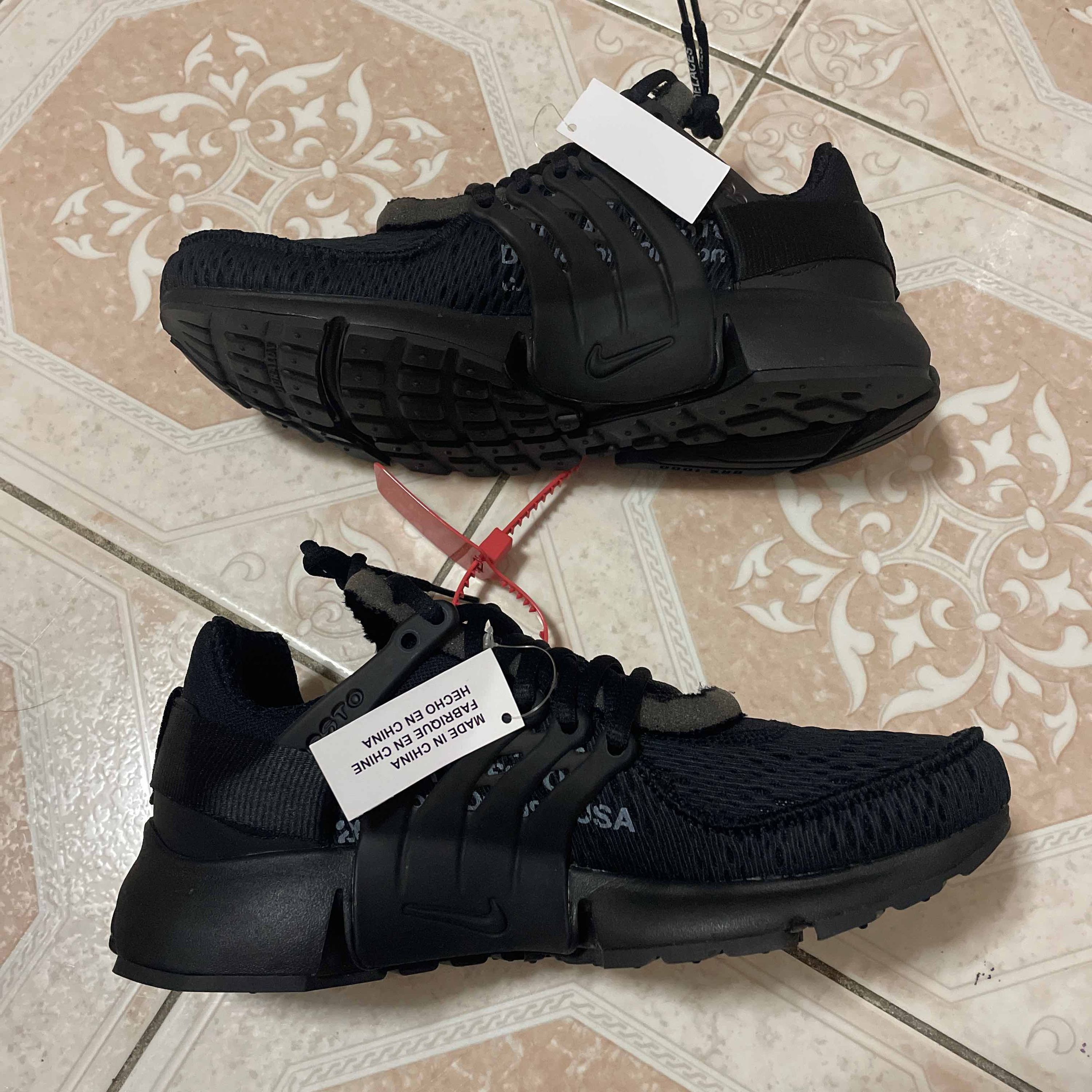 off white prestos black