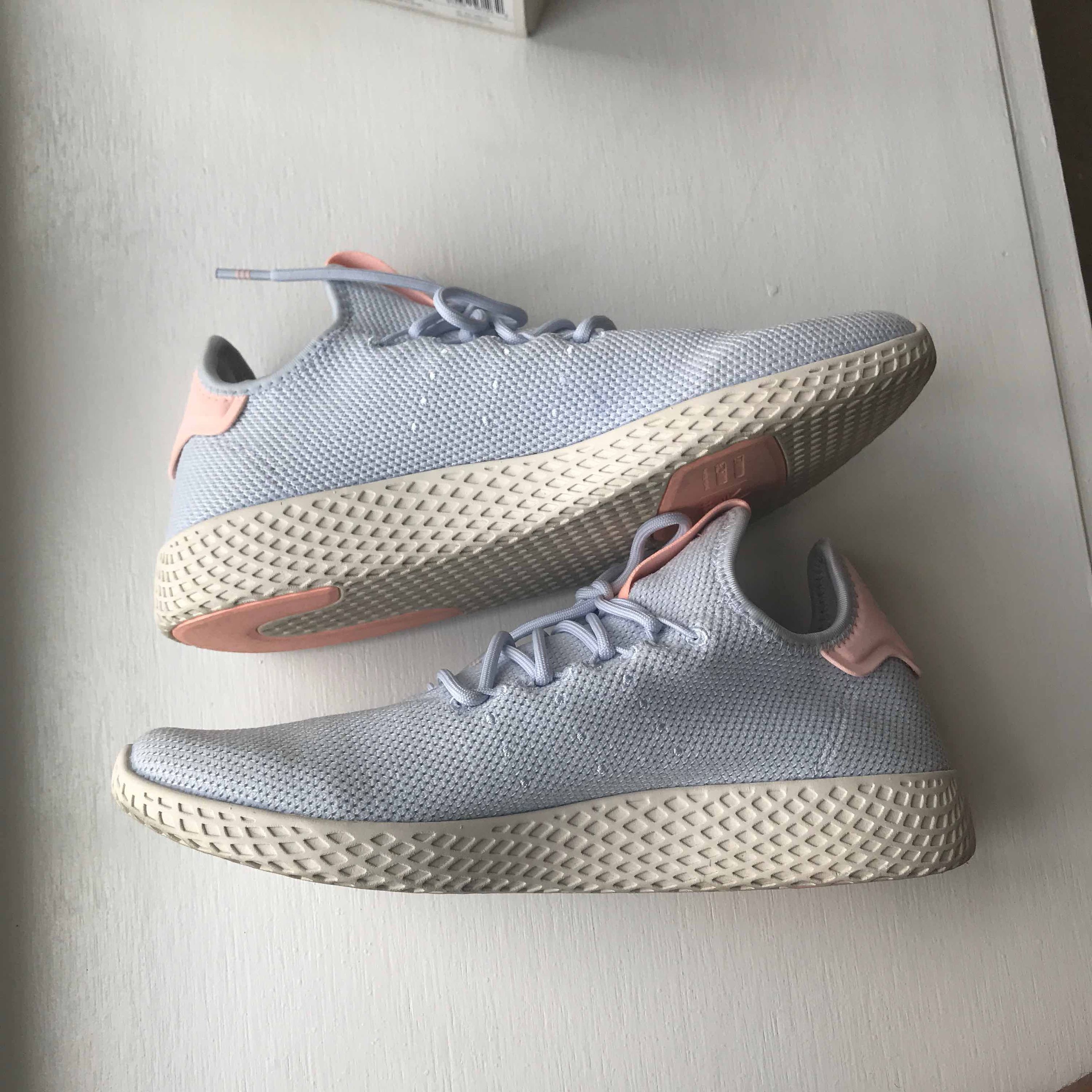 Pharrell x Wmns Tennis Hu 'Aero Blue' - adidas - B41884 | GOAT