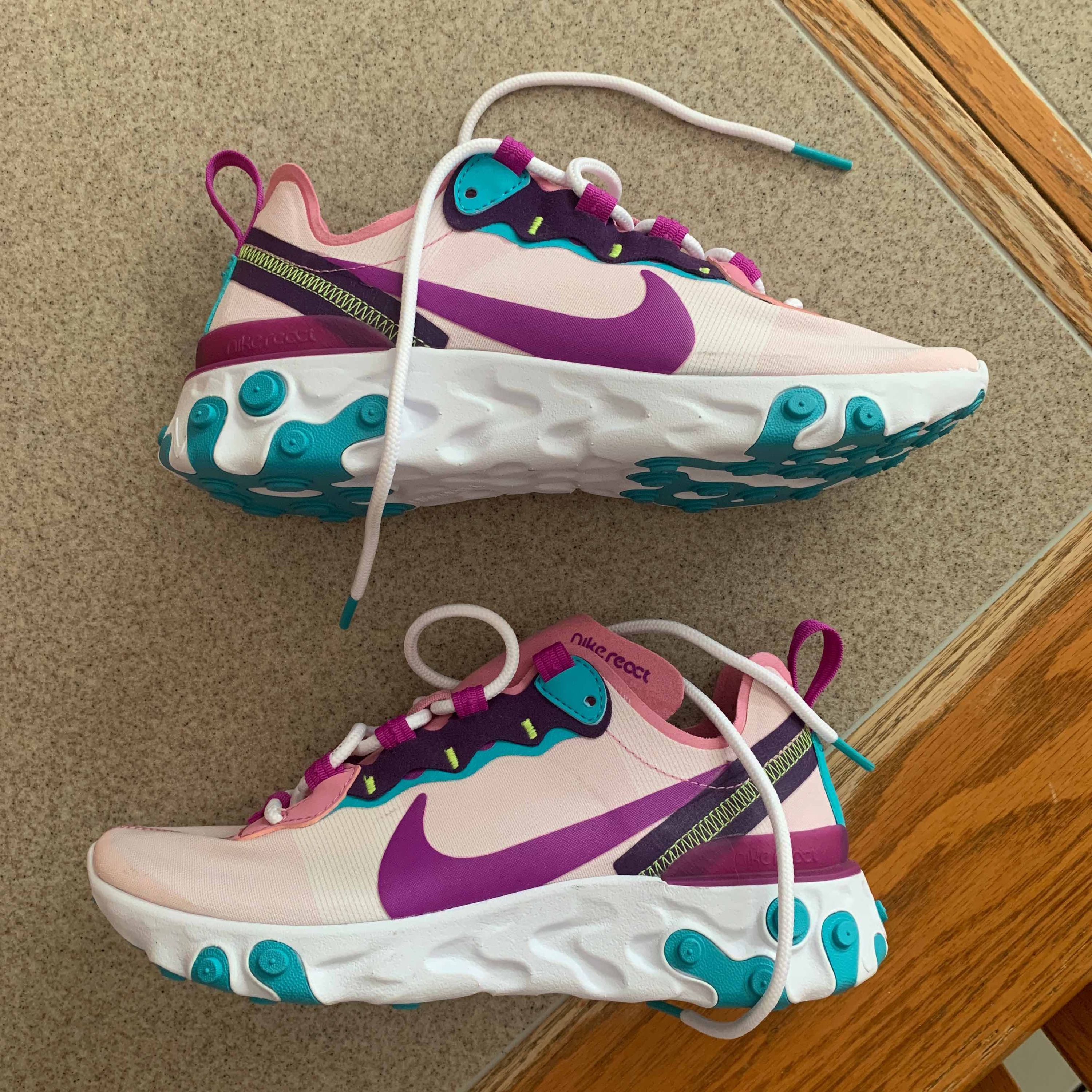 nike react element 55 magic flamingo