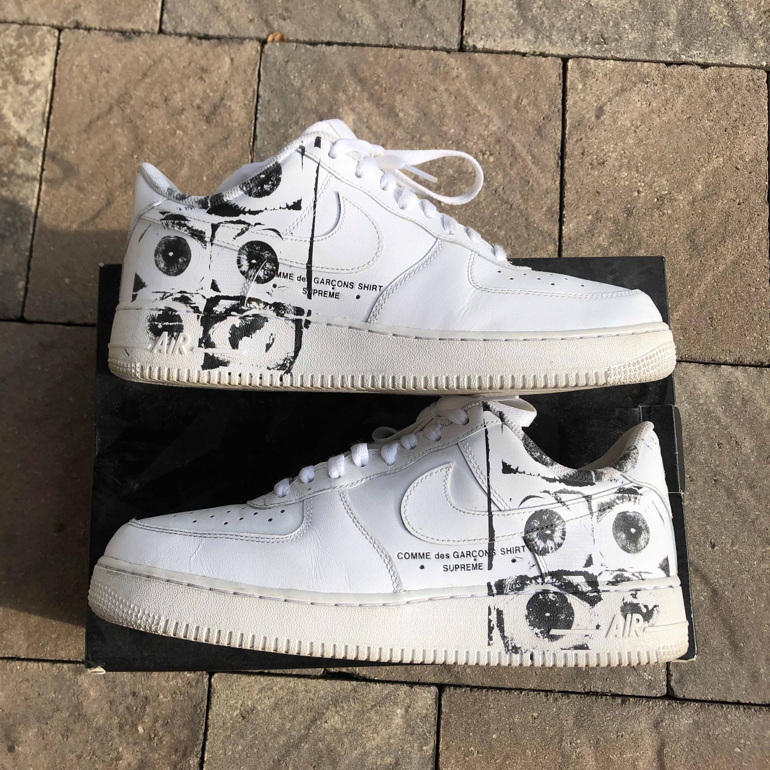 comme de garcon supreme air force 1