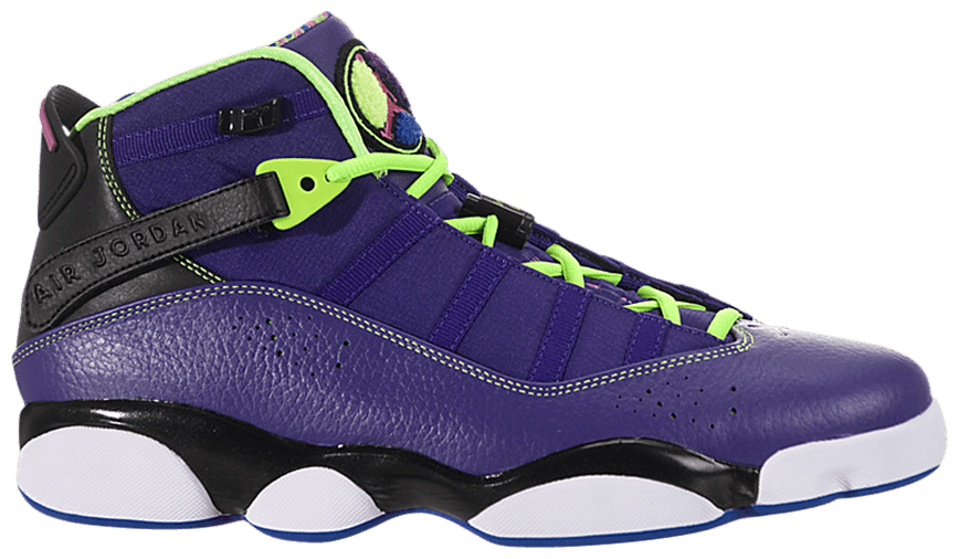 jordan 6 rings black and purple