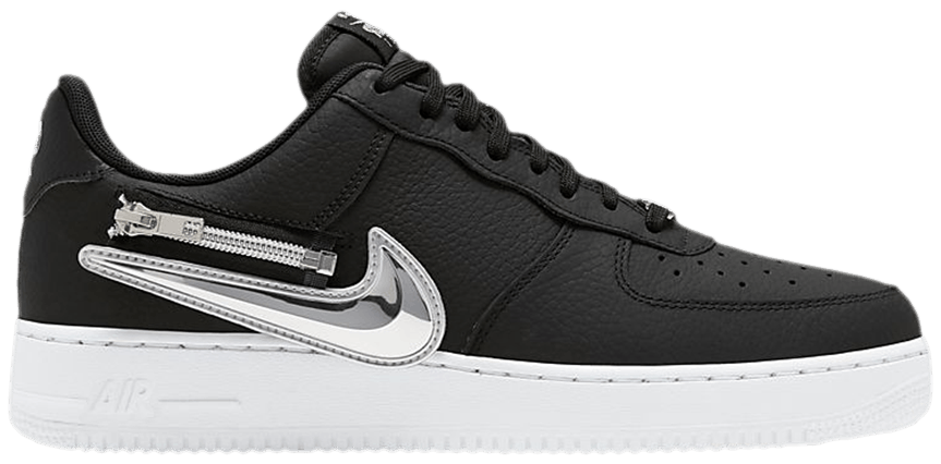 nike air force silver swoosh