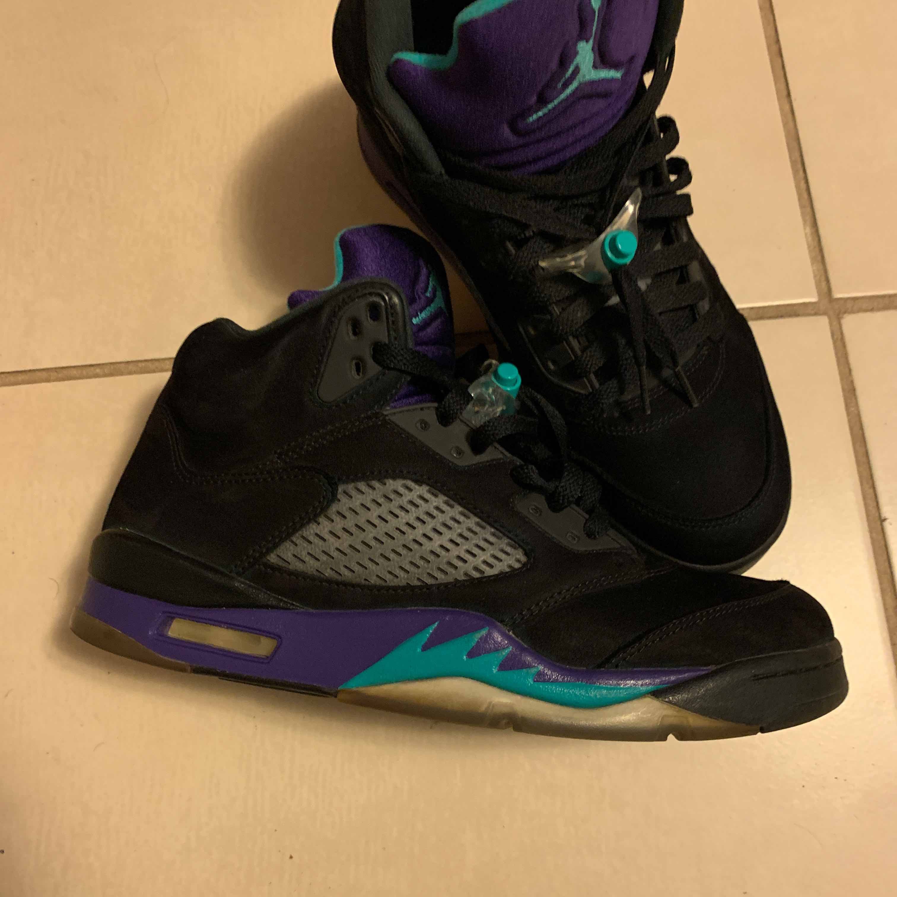 nike air jordan 5 retro black grape