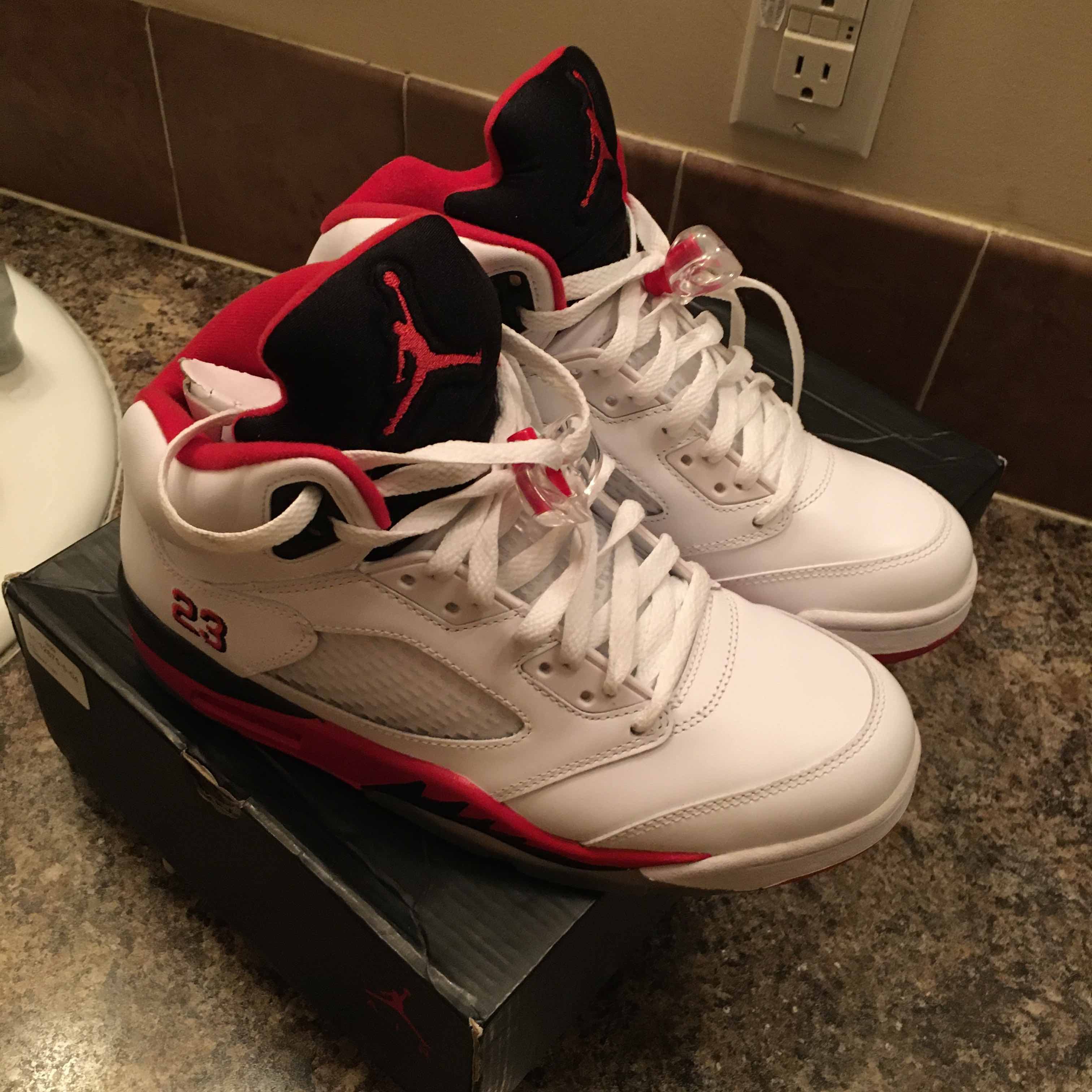 jordan retro 5 og fire red
