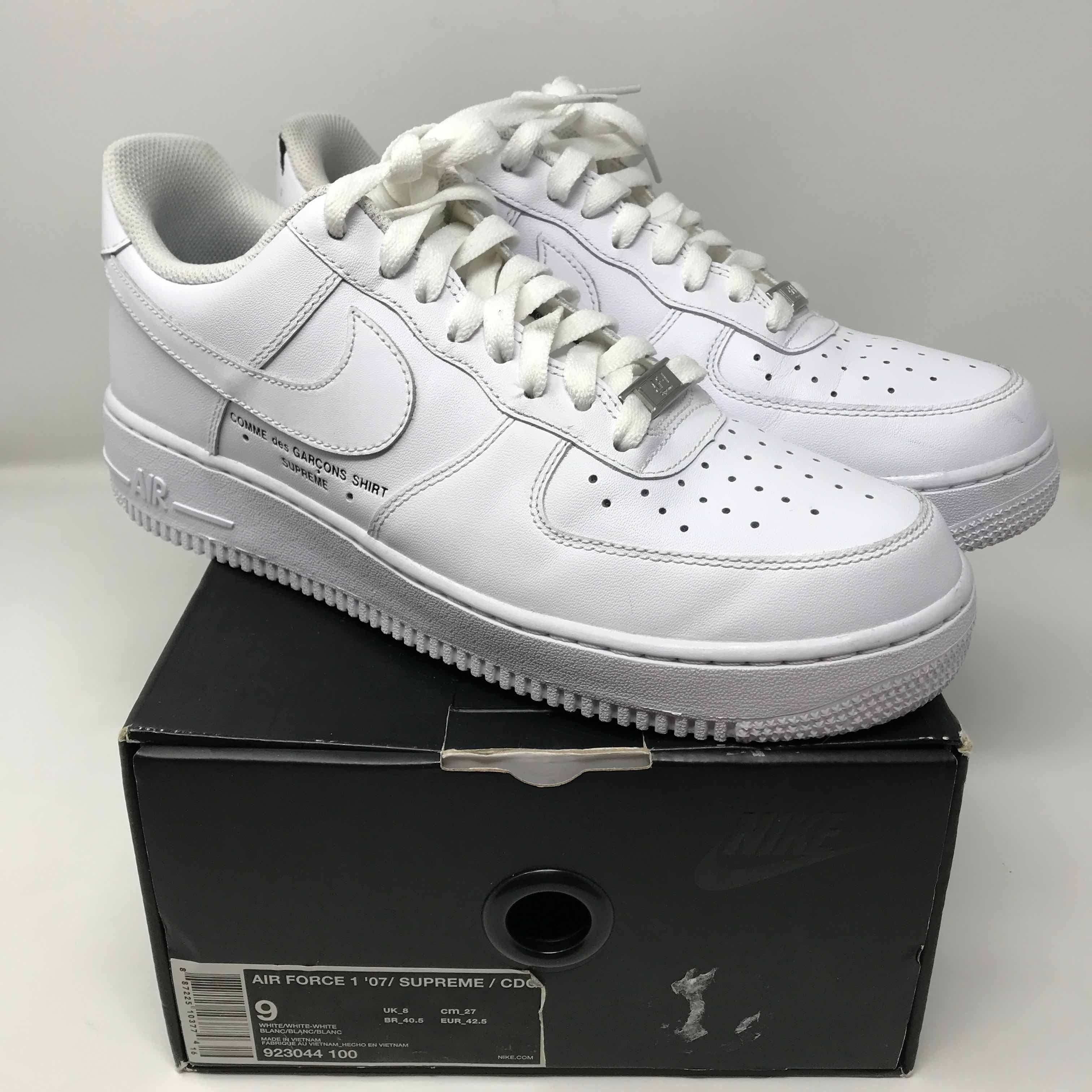 comme de garcon supreme air force 1