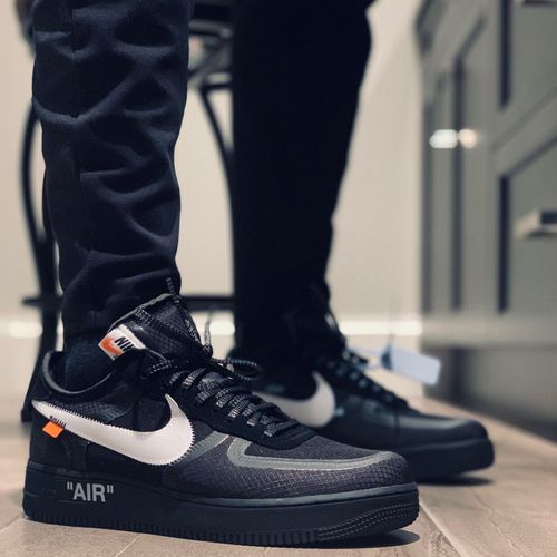 Off-White x Air Force 1 Low 'Black' - Nike - AO4606 001 | GOAT