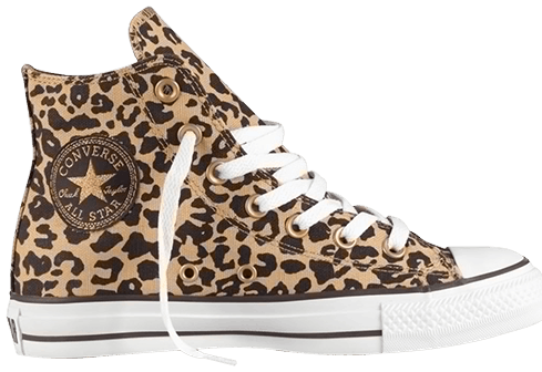 black cheetah print converse