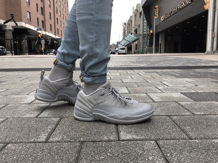 jordan 12 low top grey