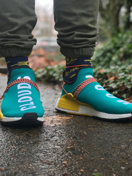 nmd human race sun glow