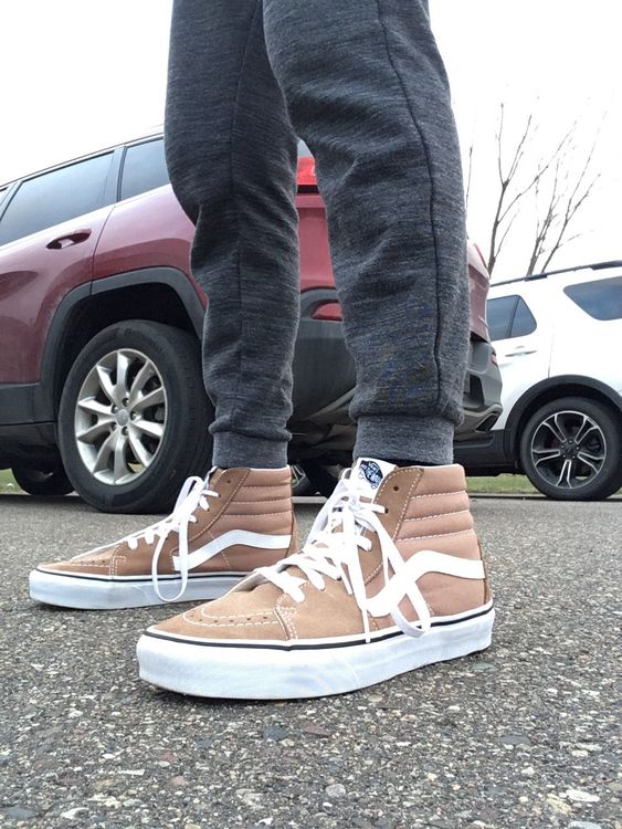 black and white vans high tops