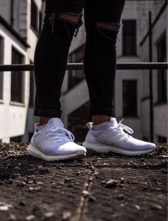 ultra boost 19 triple white on feet