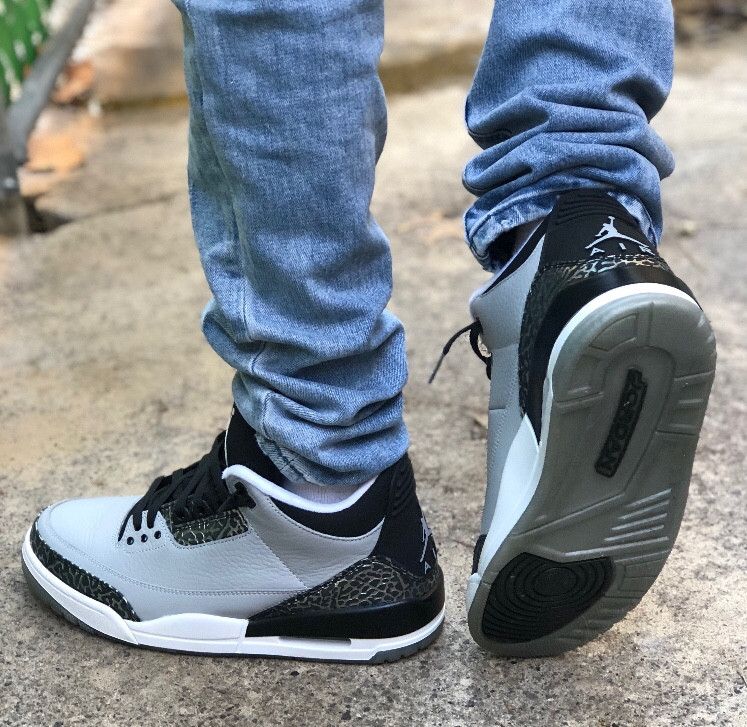 jordan retro 3 wolf grey for sale