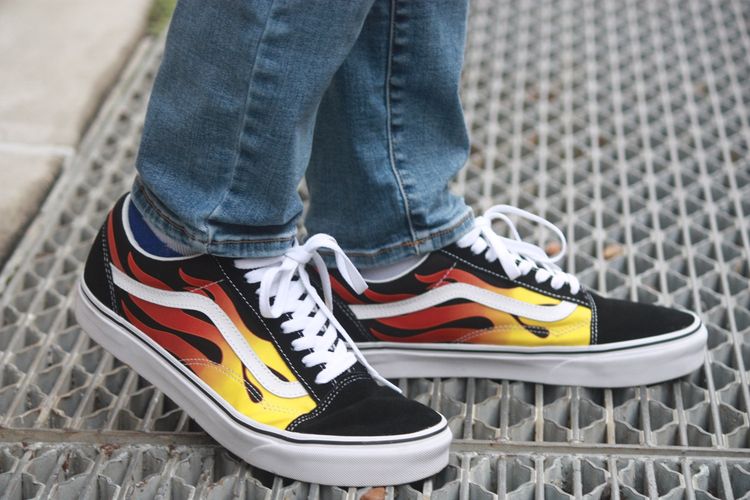 vans old skool hurt back of foot