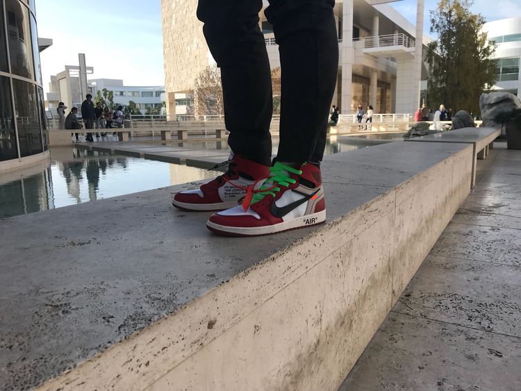 off white chicago on feet