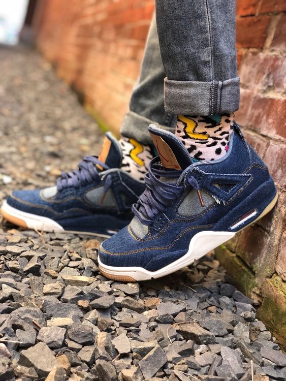 Levi's x Air Jordan 4 Retro 'Denim' - Air Jordan - AO2571 401 | GOAT