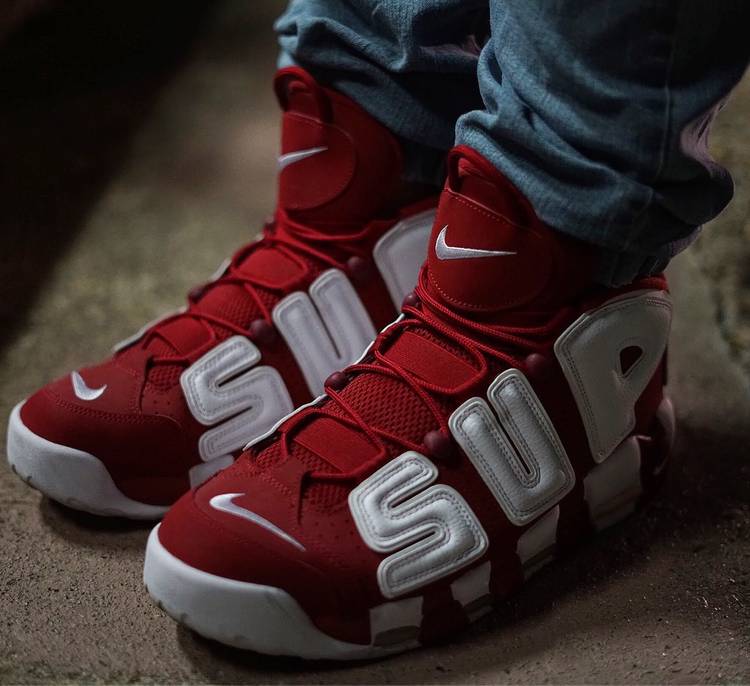 Supreme x Air More Uptempo 'Red' - Nike - 902290 600 | GOAT