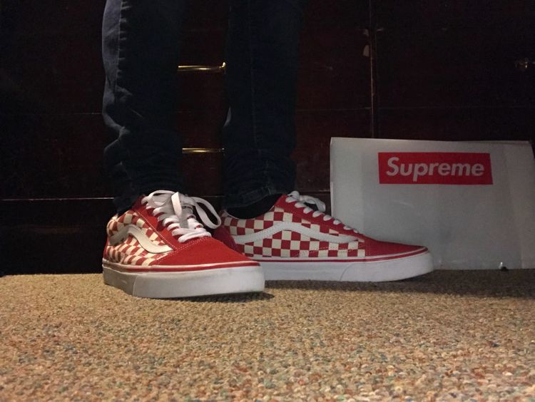 Old Skool 'Red Checkerboard' - Vans - VN0A38G1P0T | GOAT