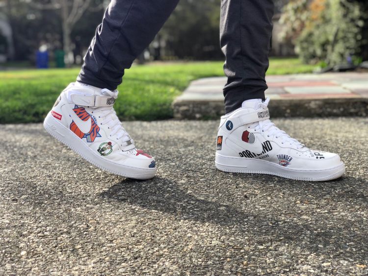 nike air force 1 mid 07 supreme nba